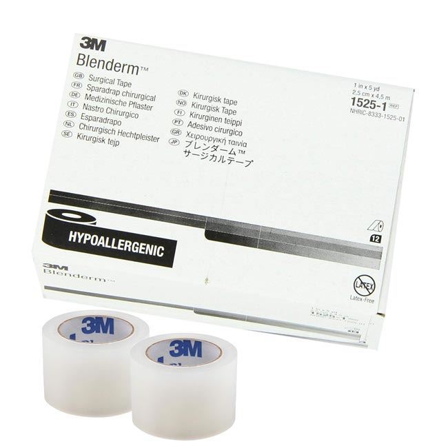 3M Medical Tape Blenderm Waterproof Plastic 1 inch x 5 Yard