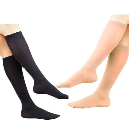 FLA Orthopedics Activa - Soft Fit Women's Microfiber 20-30 mmHg Compression  Dress Socks (Knee High)