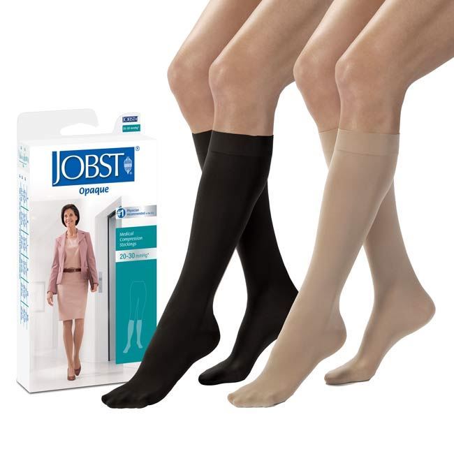 Jobst Opaque - Women's Knee High 20-30mmHg Compression/Support ...