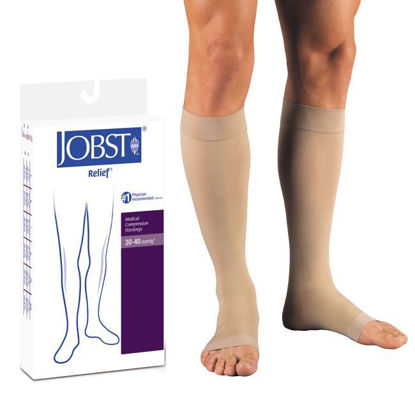 1 Pair Knee High Open Toe Compression Stocking Unisex Socks for Varicose  Veins Relief Fatigue Below Knee Leg Therapy Support 30-40 MmhgSize: M/L/XL  