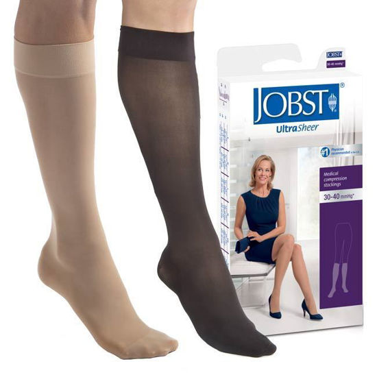 Jobst UltraSheer - Women's Petite Knee High 30-40mmHg Compression/Support  Stockings
