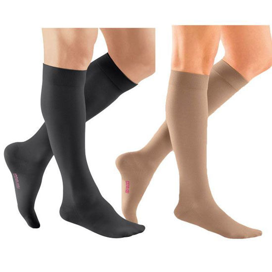 Ease Opaque Silicone Support Band Knee Highs - 20-30mmHg Moderate  Compression Stockings (Sand, Large Short) : : Health & Personal  Care