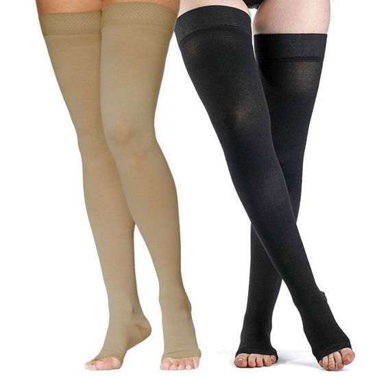Compression stockings Open Toe, women