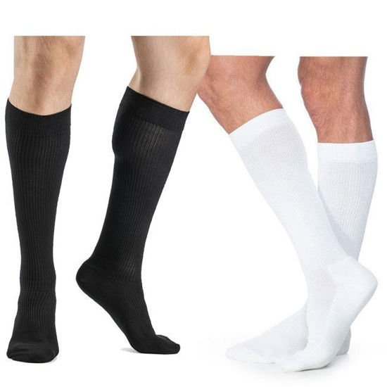 Sigvaris Cushioned Cotton - Men's Calf 20-30mmHg Compression Support Socks