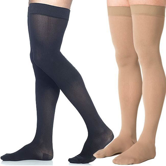 30-40 mmHg Thigh High Compression Stockings Support Socks Edema