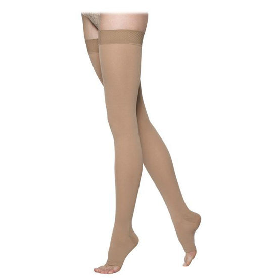 Sigvaris Opaque - Women's Thigh High 30-40mmHg Compression Support  Stockings (Grip Top)