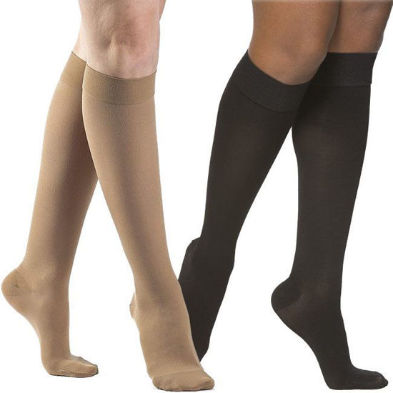 Sigvaris Crispa Knee High Compression Stockings W/ Grip Tops 20-30 mmHg 862C