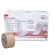  Micropore 1535-1 Medical Tape with Dispenser, Skin Friendly  Paper, 1 Inch X 10 Yard, White, NonSterile, 1 Each : Health & Household