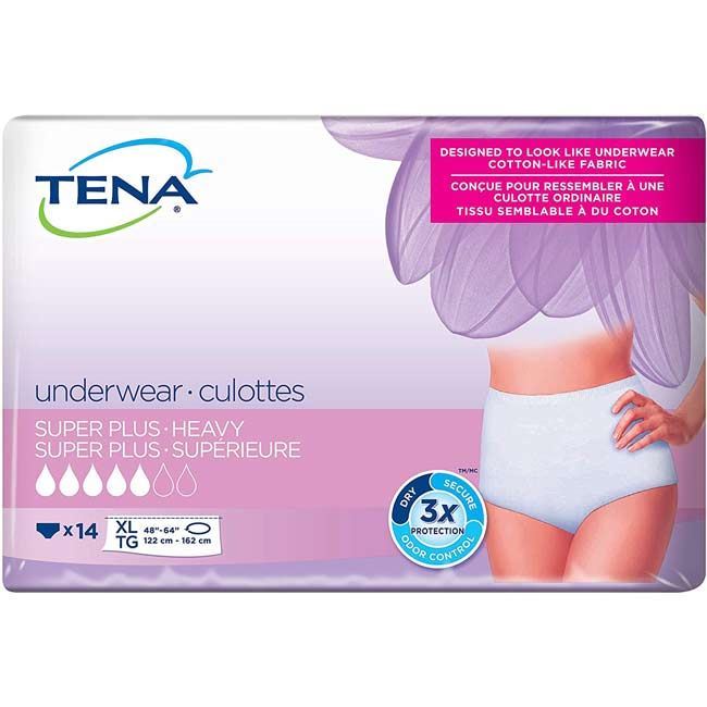 Tena Men Protective Underwear, Super Plus, X-Large, Case/56 (4 Bags of 14)